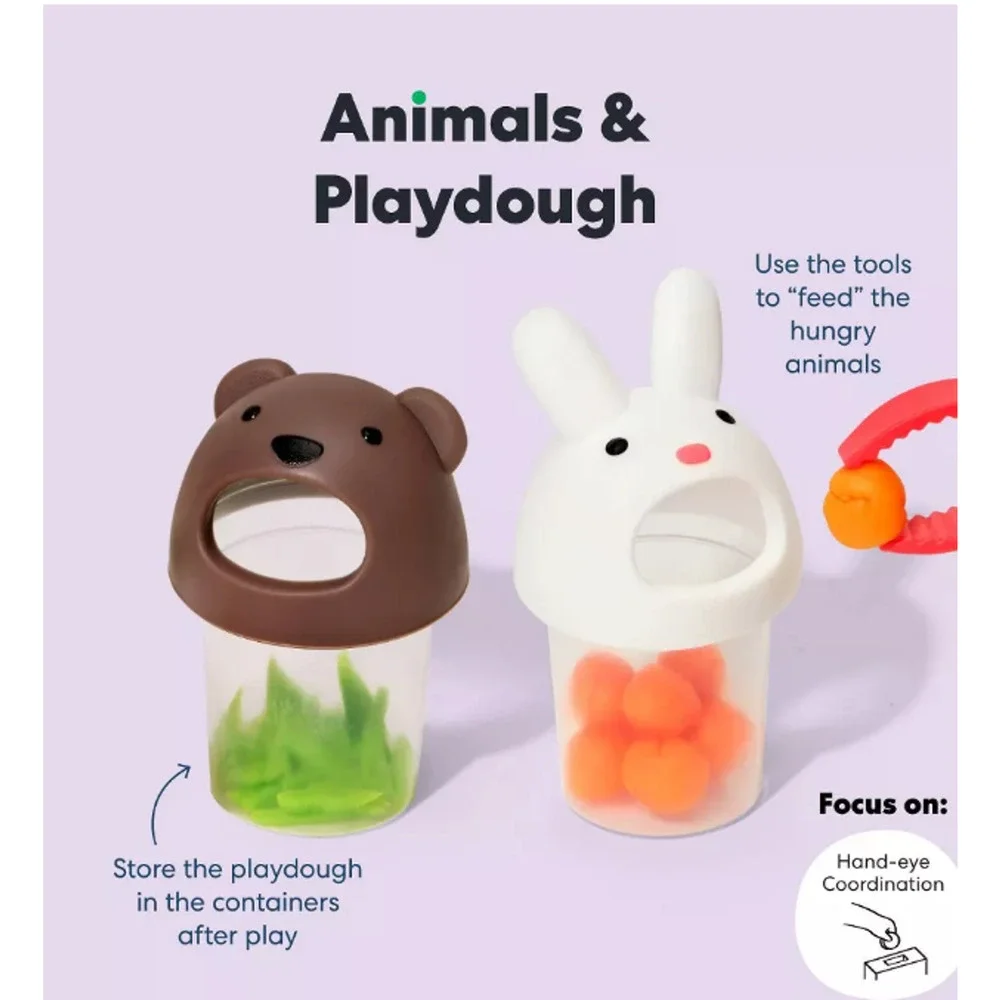 KiwiCo Number Play Wooden Toy Activity Play Center 24m+ - 18pc NWT
